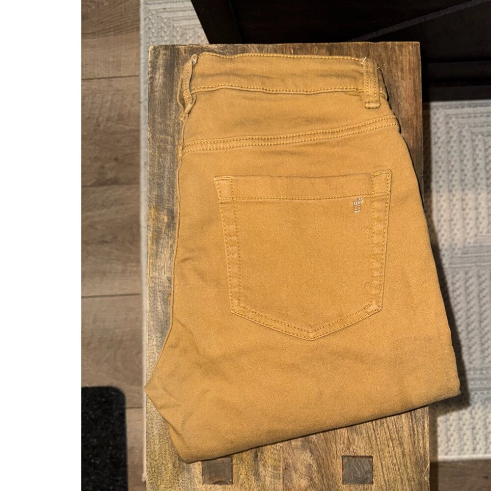 TPJ Men's Denkhaki Athletic Fit Pants (Tobacco Brown, Cotton Blend, 30Wx30L)
